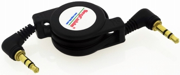 Oprolbare 3,5 mm Aux kabel voor iPad/iPod/iPhone/MP3 Speler